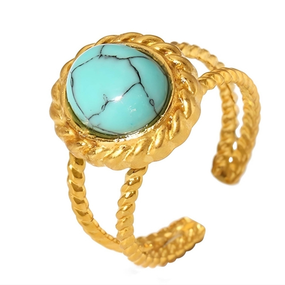 18K gold plated Stainless steel finger ring
